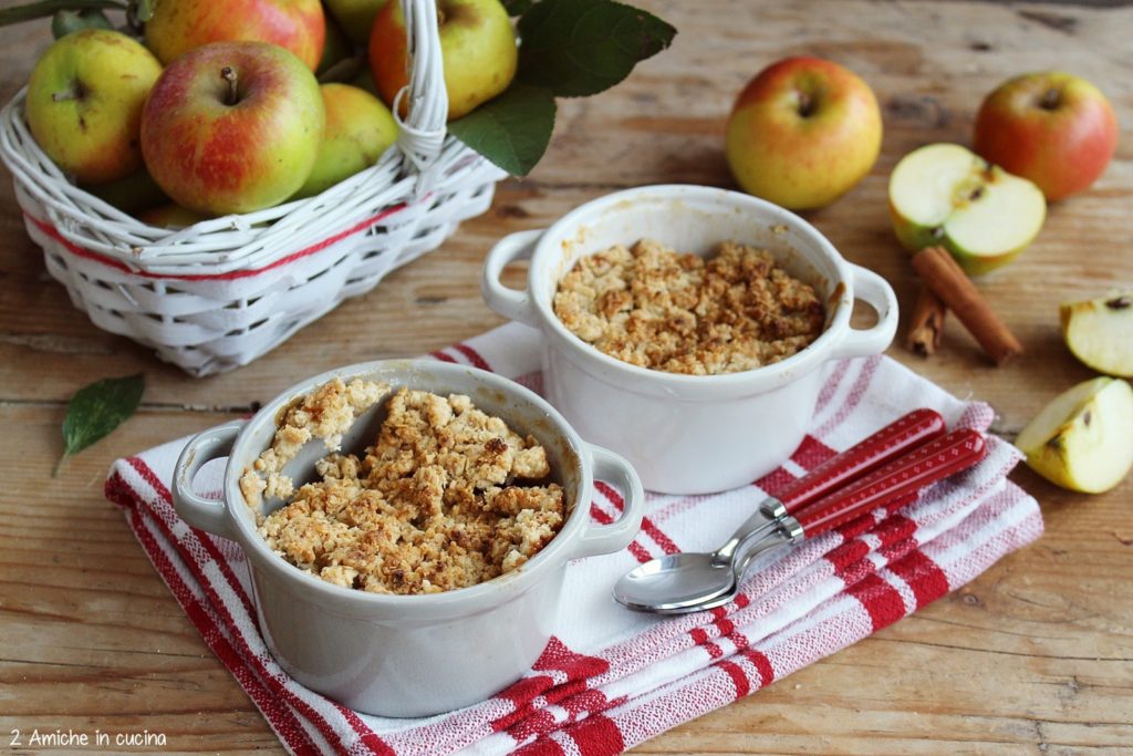 Crumble di mele, apple crumble, ricetta tipica inglese