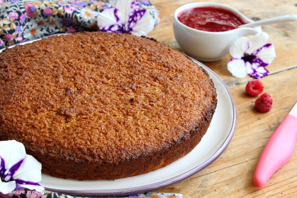 Torta al cocco senza glutine senza lattosio