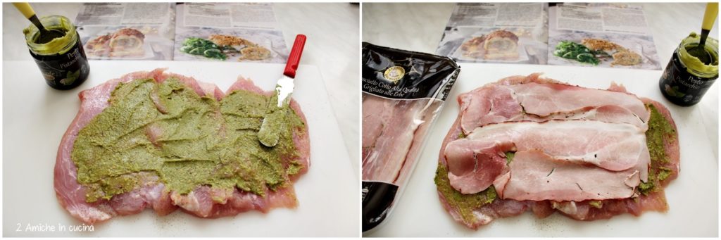 Arrosto di tacchino con pesto di pistacchi, prosciutto alle erbe e patate, dal ricettario Eurospin
