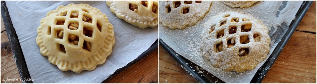 crostatine di mele, frutta secca e spezie, per la colazione o la merenda