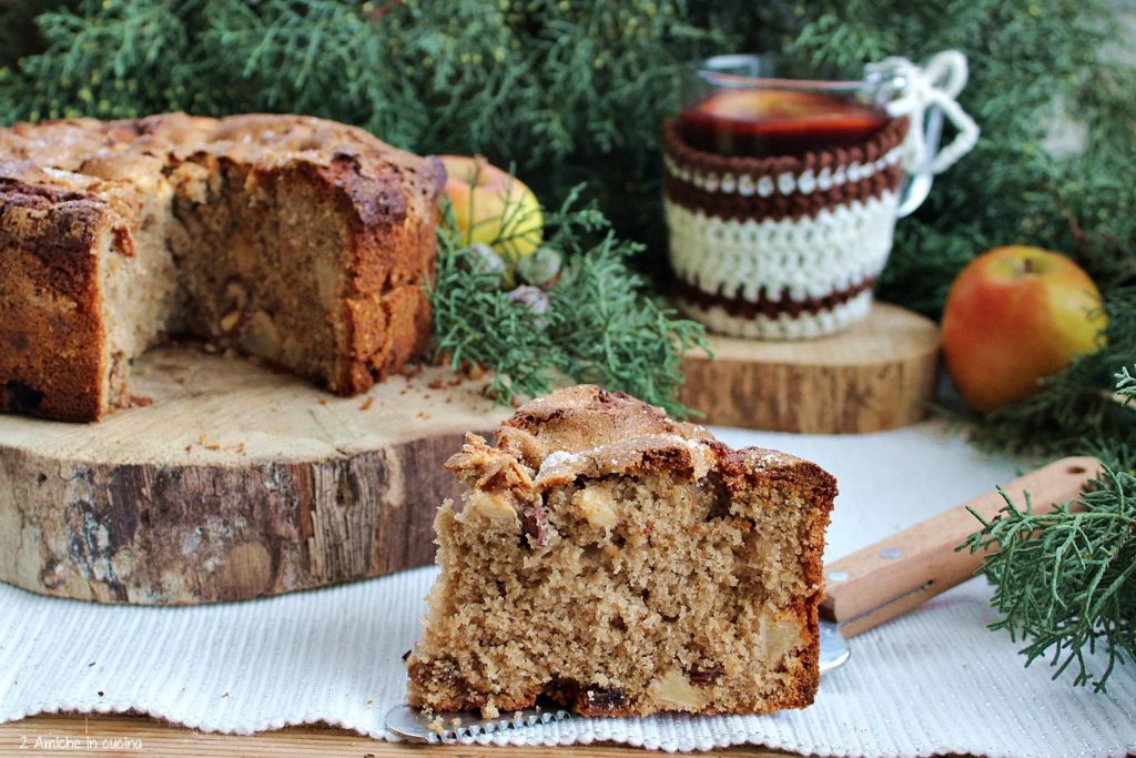 Torta di mele al vin brulè senza lattosio