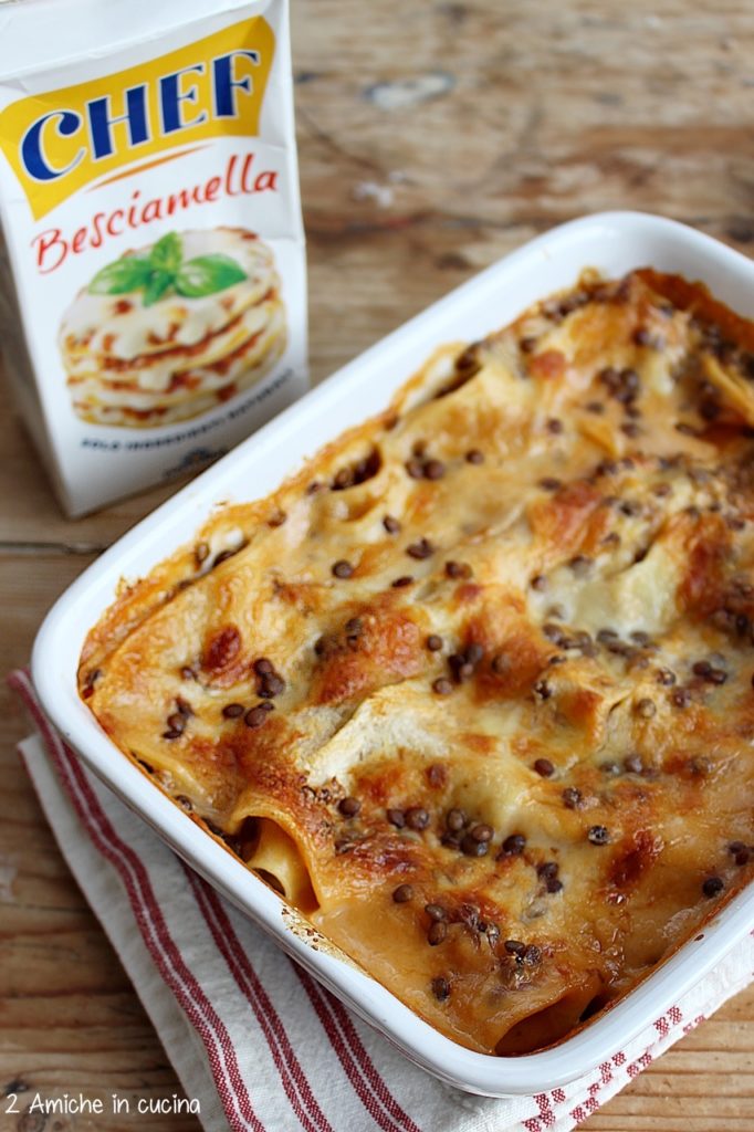 lasagne lenticchie e provola, come riciclare le lenticchie di Capodanno