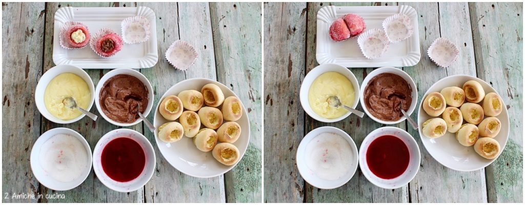 Come si preparano le pesche dolci con crema e cioccolato