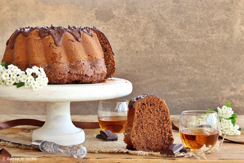 Torta senza lattosio con cioccolato e whisky