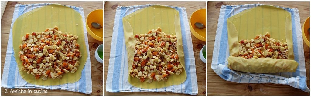 Come chiudere lo strudel di mele