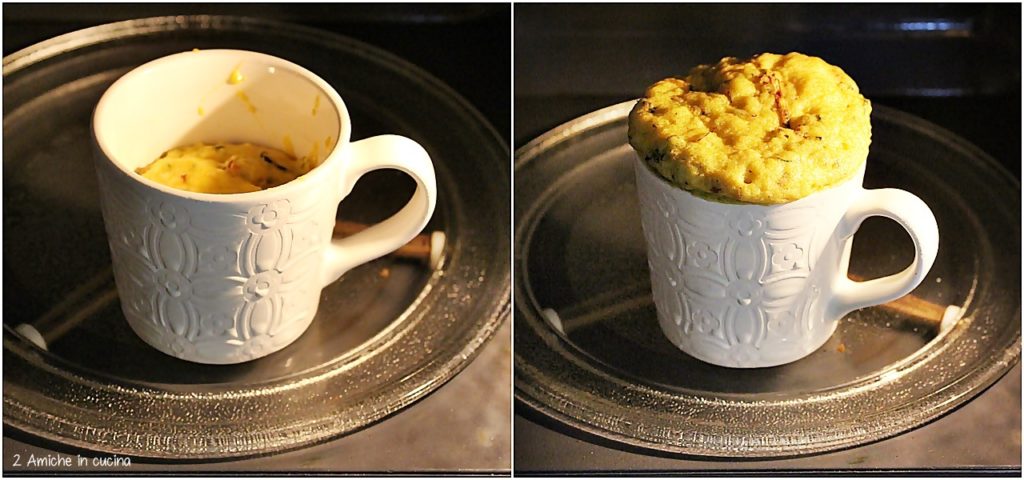 Torta in tazza salata nel microonde
