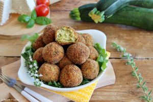 polpette vegan con zucchine e ricotta di soia