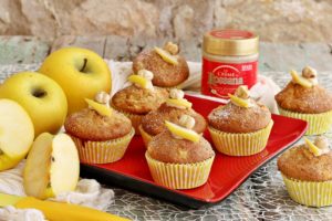 Muffin alle mele yello e crema spalmabile Rossana