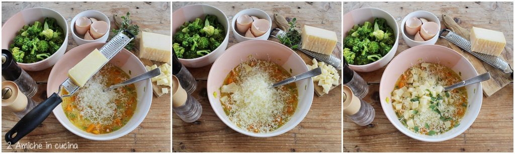 Ripieno per torta salata alle verdure e formaggio