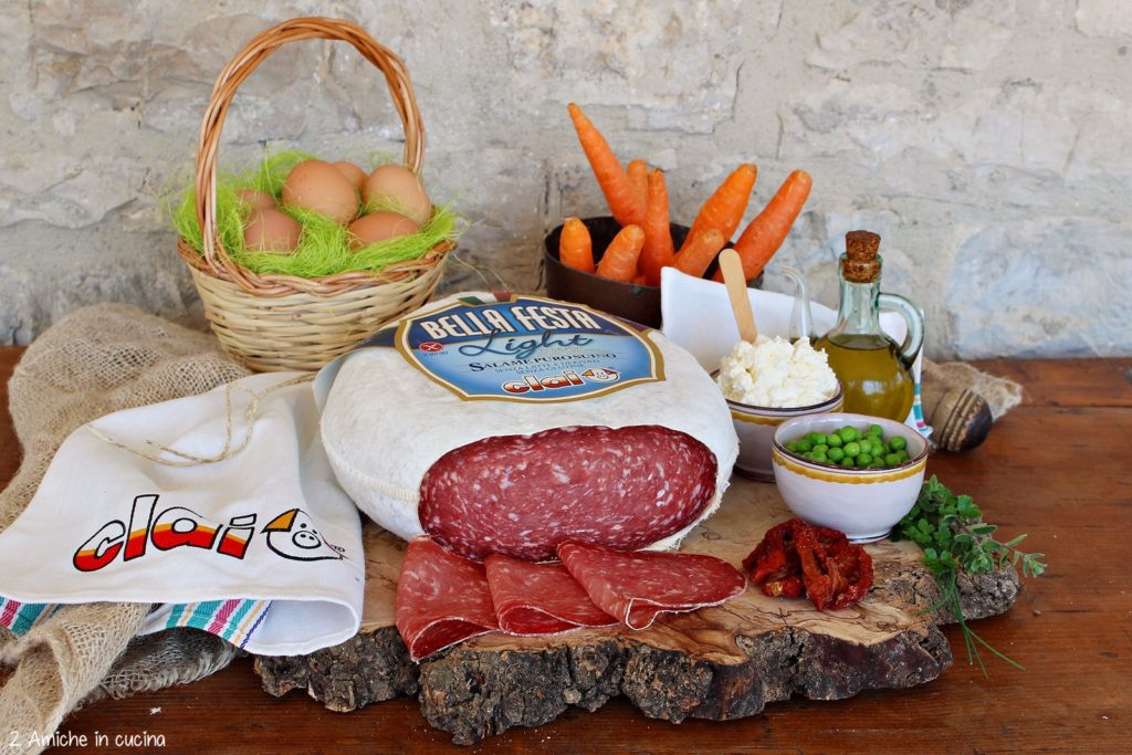 Salame Bellafesta light con verdure estive