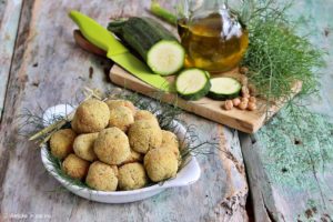 Polpettine vegan con ceci e zucchine