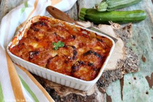 Teglia di parmigiana di zucchine
