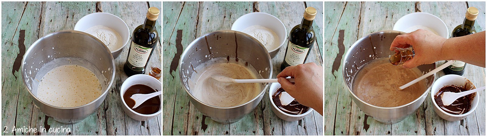 Passo passo per preparare il plumcake all'olio extra vergine di oliva e cioccolato