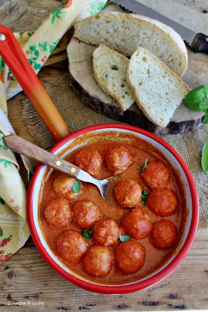 Polpette senza carne al pomodoro