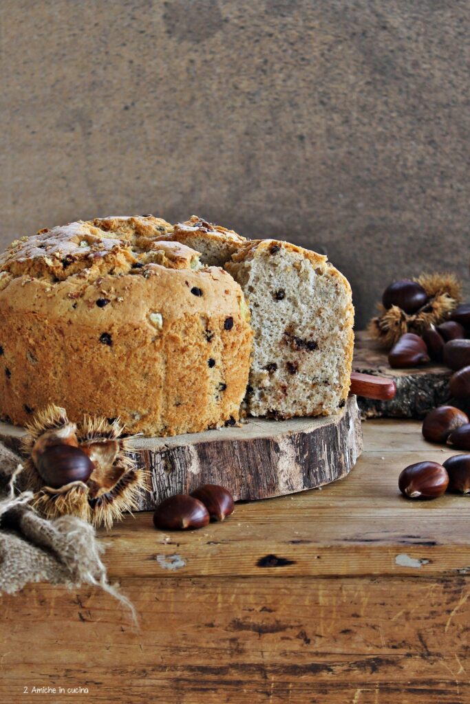 Chiffon cake alle castagne, dolce senza lattosio da colazione