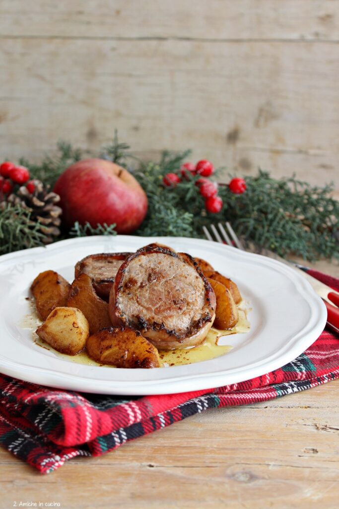 Secondo di carne con mele e spezie