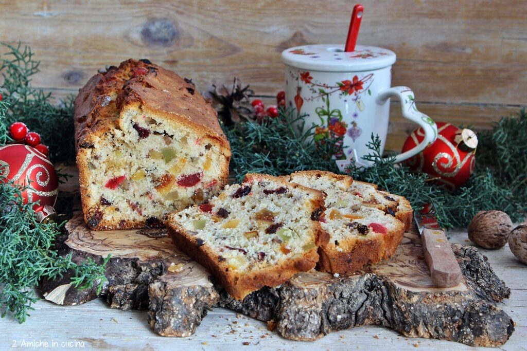 Plumcake con frutta secca e canditi misti