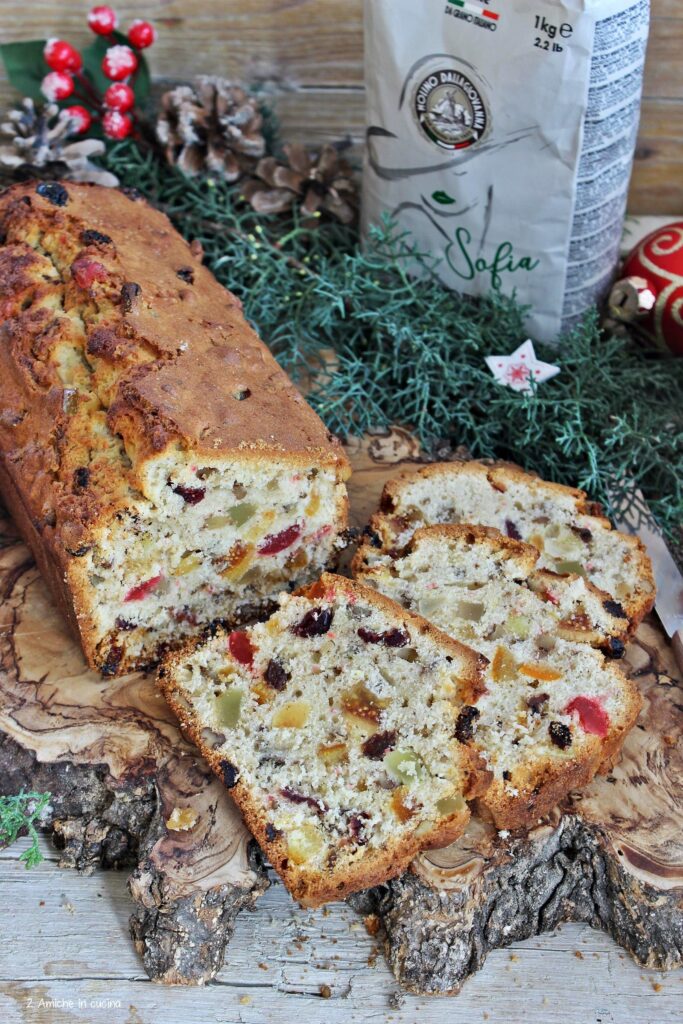 Plumcake alla frutta secca con canditi e rum