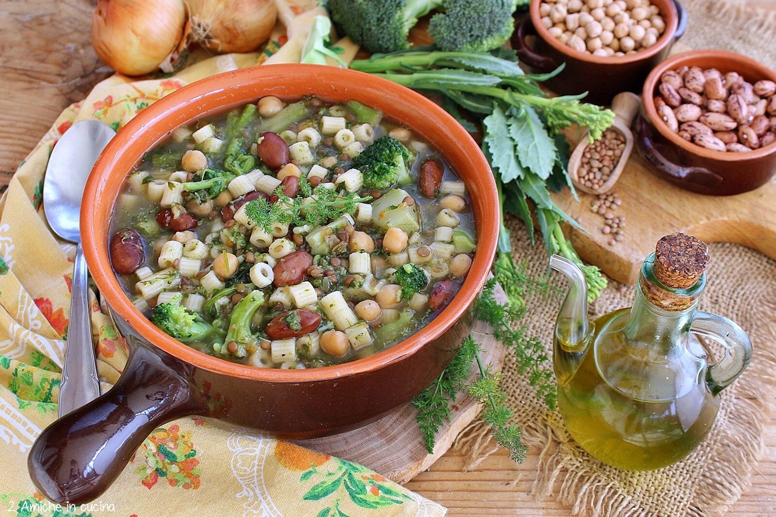 Minestra di san Giuseppe, ricetta siciliana con verdure e legumi