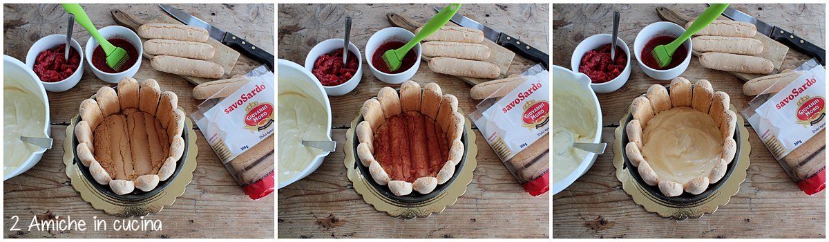 Dolce alla crema di mascarpone e fragole, foto passo passo