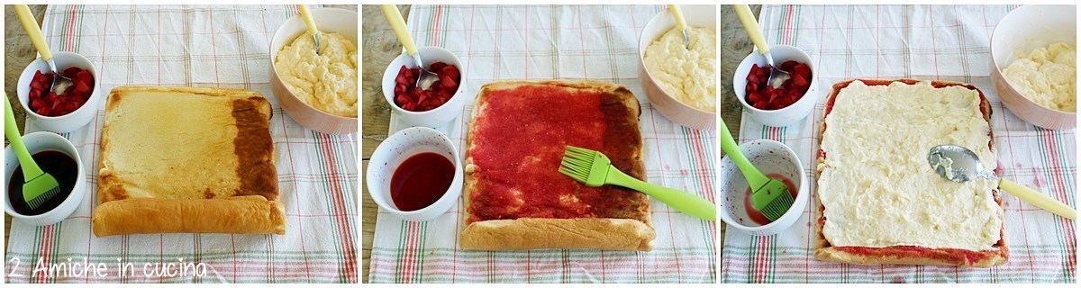 Rotolo biscotto farcito passo passo