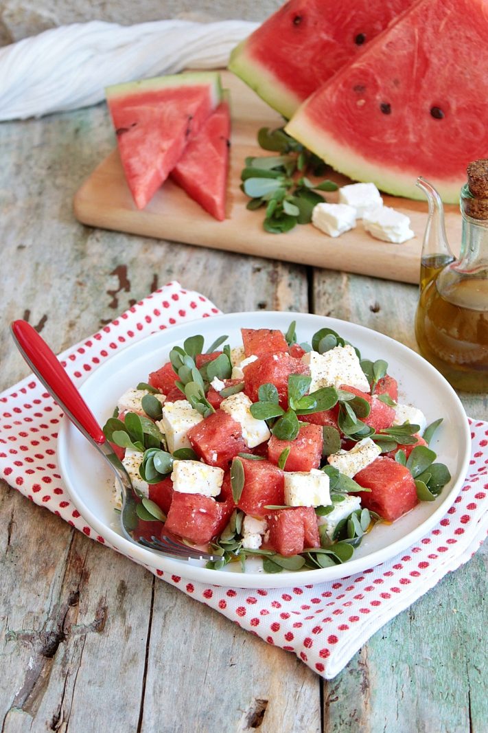 anguria. feta e potulaca
