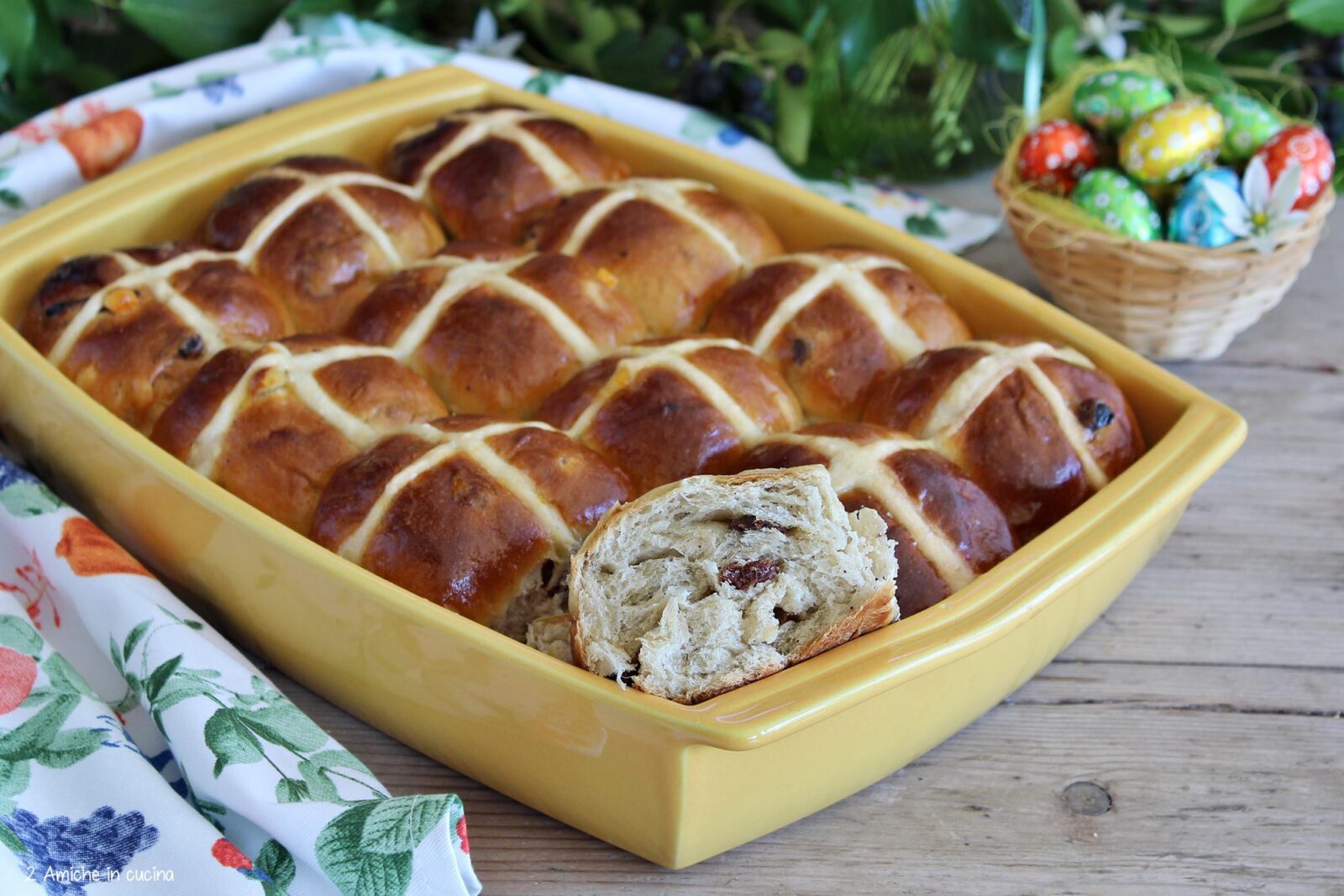 interno degli hot cross buns