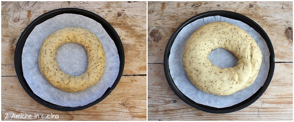 lievitazione della ciambella all'anice per Santa Lucia