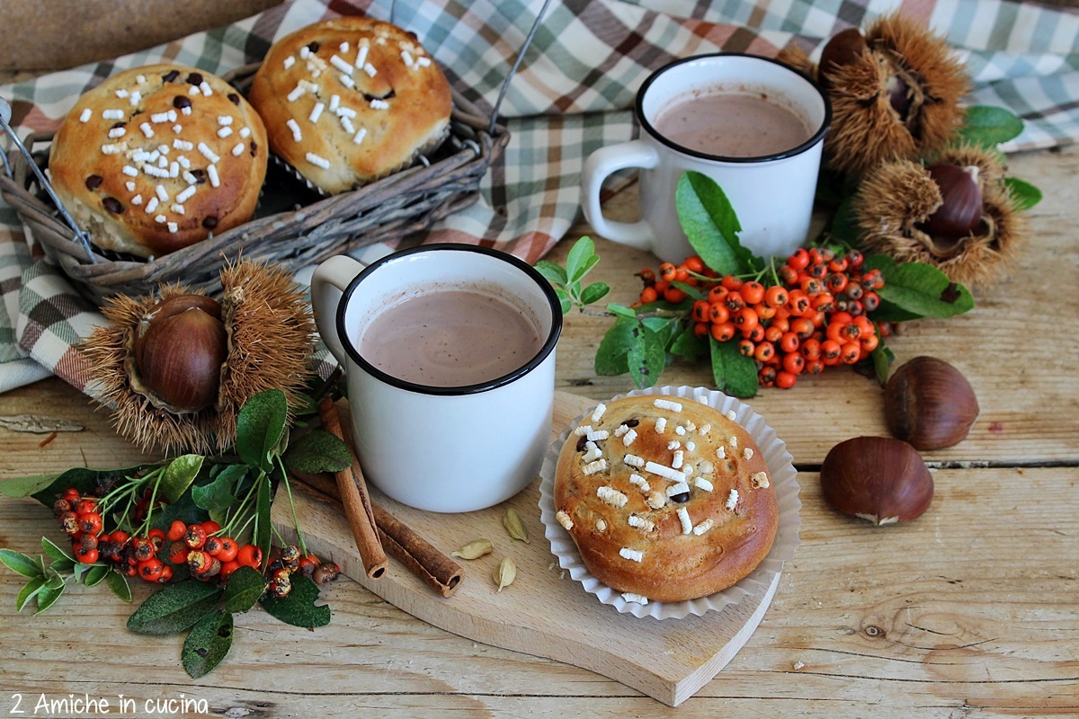girelle alla cannella con gocce di cioccolato