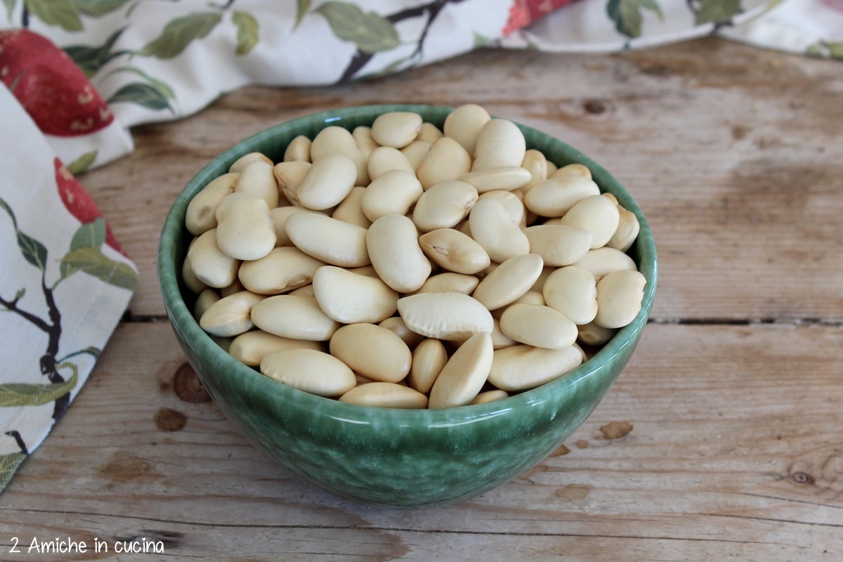 ciotola con fagioli bianchi polacchi