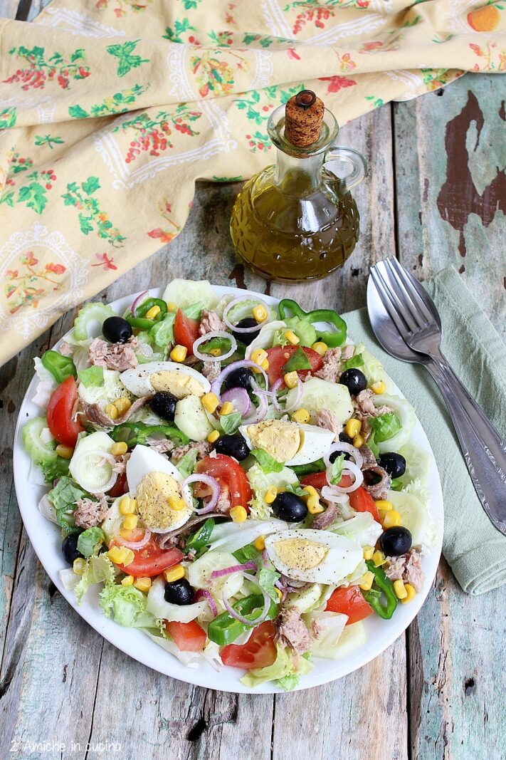 insalata nizzarda anni 80 ricetta della Costa Azzurra