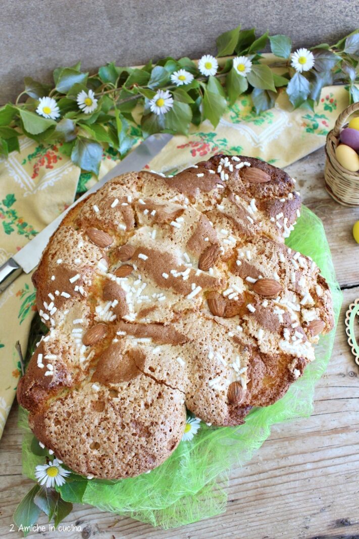 colomba con impasto chiffon cake