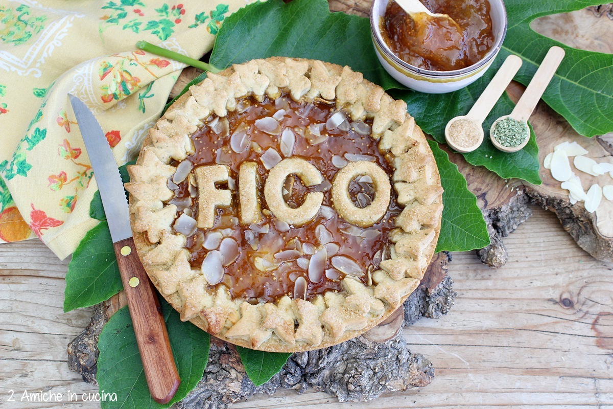 crostata vegana al sapore autunnale dei fichi