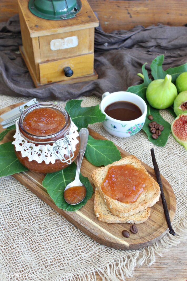 marmellata di fichi con caffè espresso