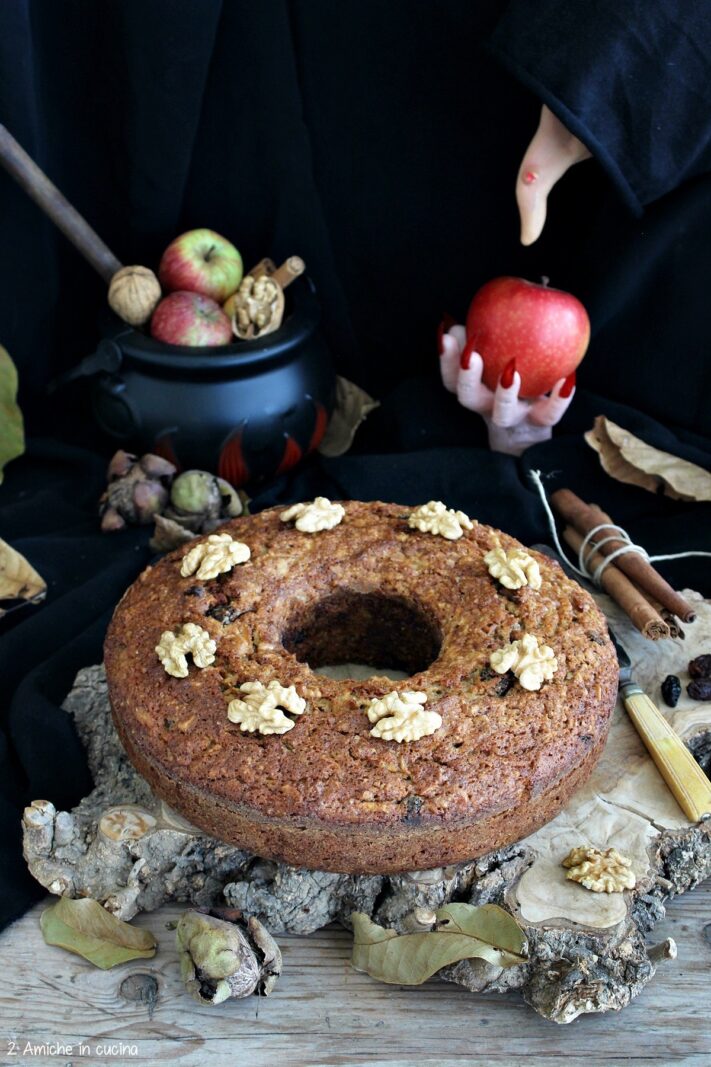 ciambellone alle mele e noci bolo de bruxa 